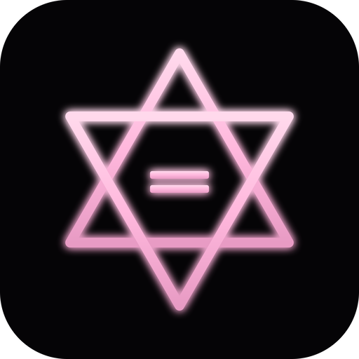 Alcharmy pastel pink geometric app icon